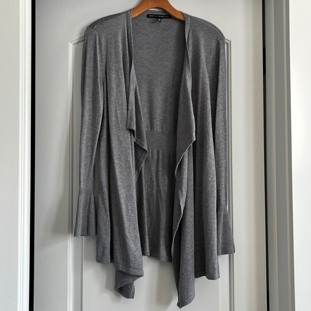 White House Black Market Gray Cardigan